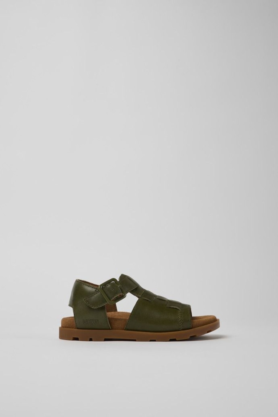 Camper Sandalias | Sandalia De Piel Verde