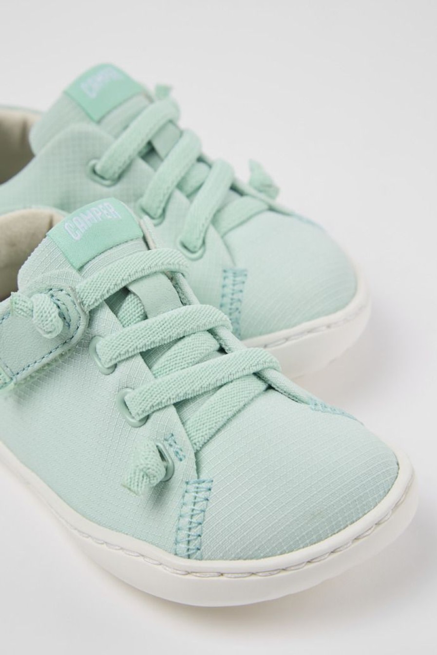 Camper Zapatillas | Zapatilla De Baloncesto De Tejido Y Piel Azul