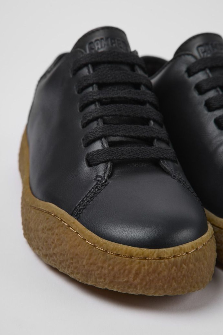 Camper Zapatos Casual | Zapatos Negros De Piel Para Mujer