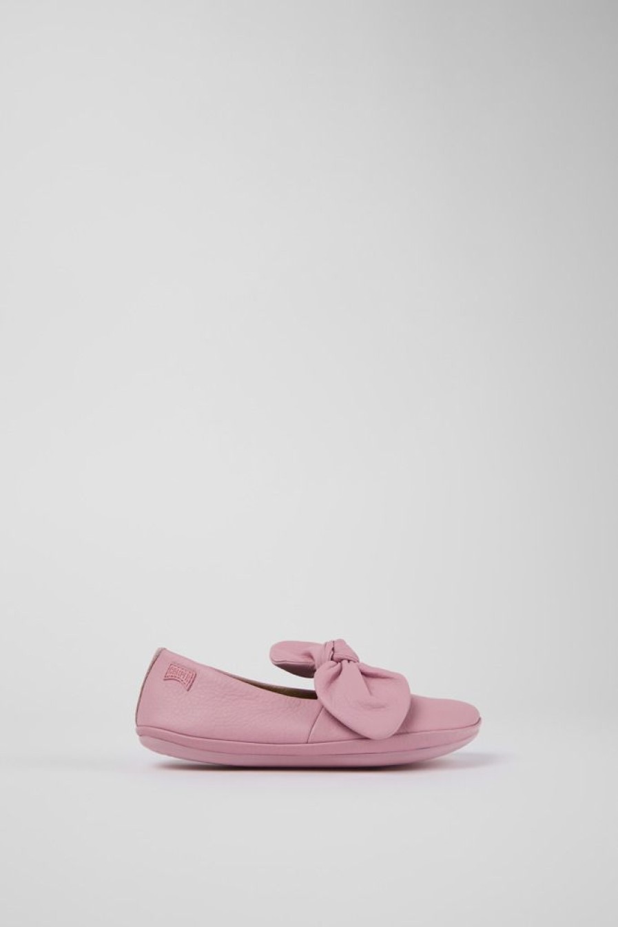 Camper Bailarinas | Merceditas Planas De Piel Rosas