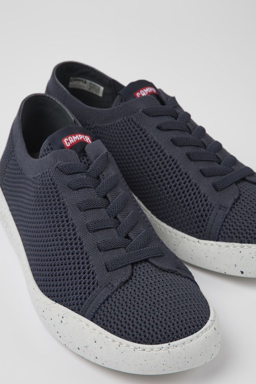 Camper Zapatillas | Sneakers Azules De Tejido Para Hombre