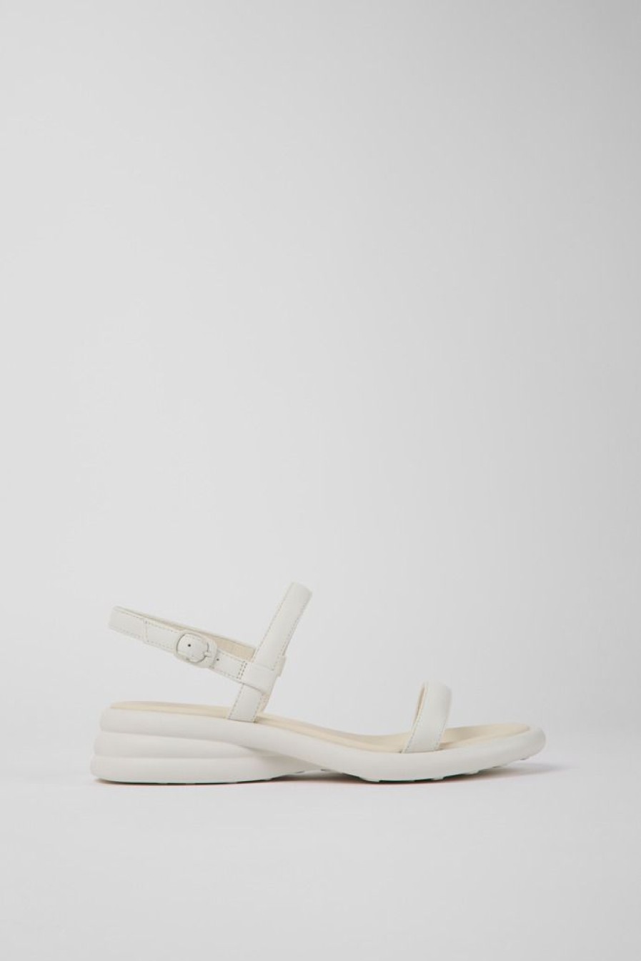 Camper Sandalias | Sandalias De Piel Blancas Para Mujer