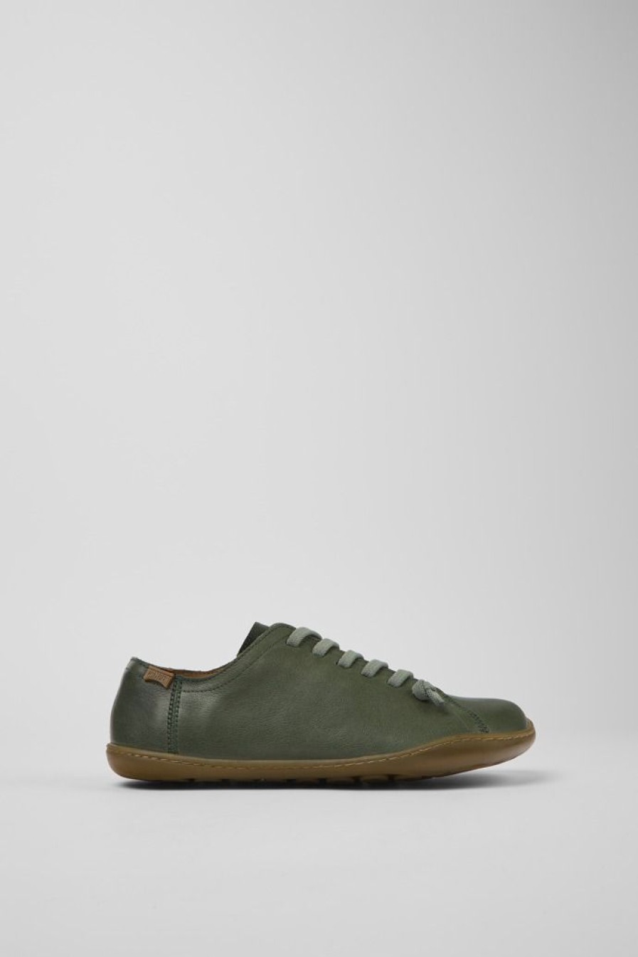 Camper Zapatos Casual | Zapatos Verdes De Piel Para Mujer