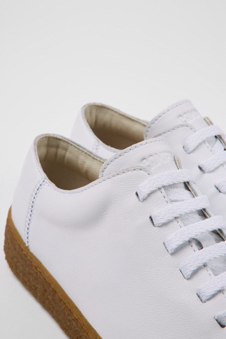 Camper Zapatillas | Zapatos Blancos De Piel Para Hombre