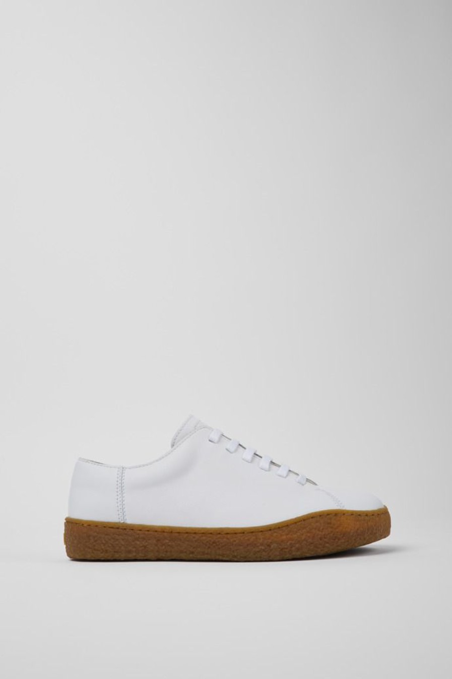 Camper Zapatillas | Zapatos Blancos De Piel Para Hombre