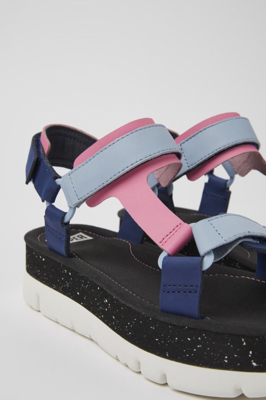 Camper Sandalias | Sandalias De Piel Multicolores Para Mujer