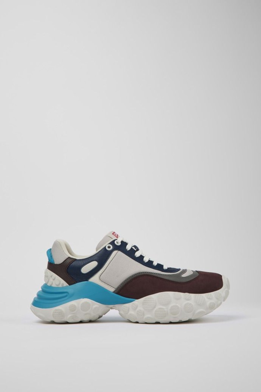 Camper Zapatillas | Sneaker Multicolor De Tejido Y Nobuk Para Hombre